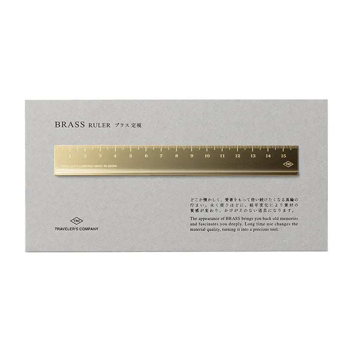 TRC / TRAVELER’S COMPANY  /  Brass ruler / 15cm