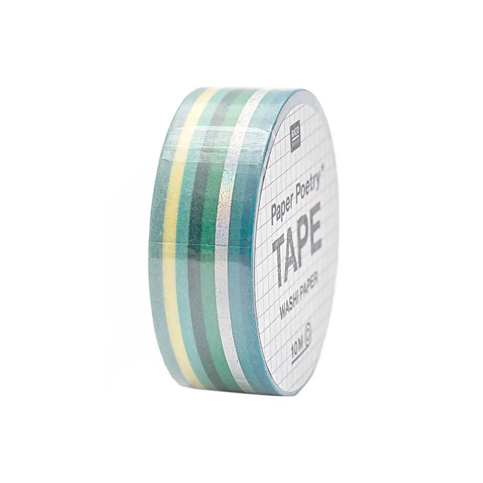Tape /  Streifen Grün-irisierend / 1,5cm 10m