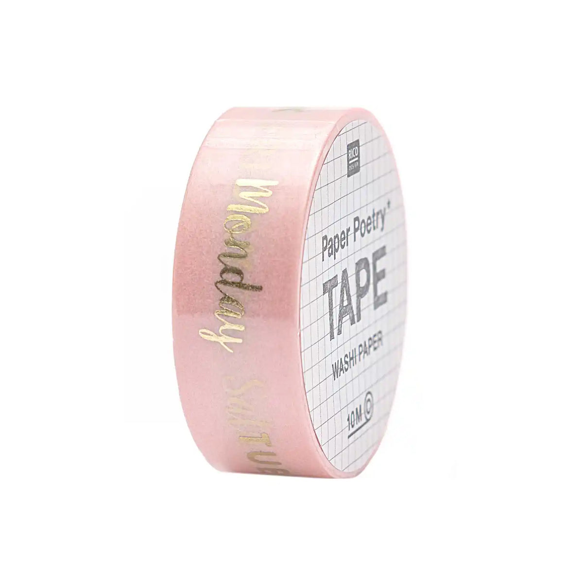 Tape / Wochentage / rose / 1,5cm 10m