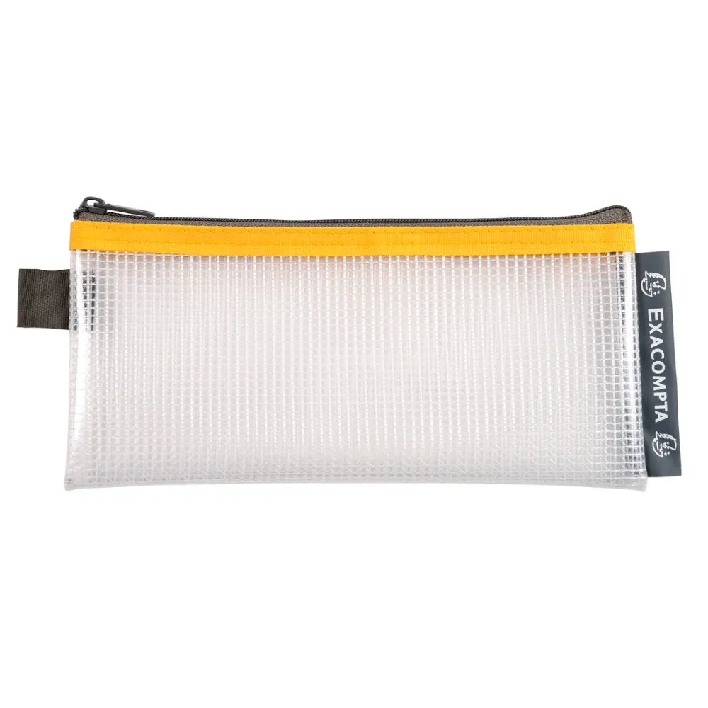Polybeutel / transparent mit Mesh / verschiedene Farben / 8 x 18 cm