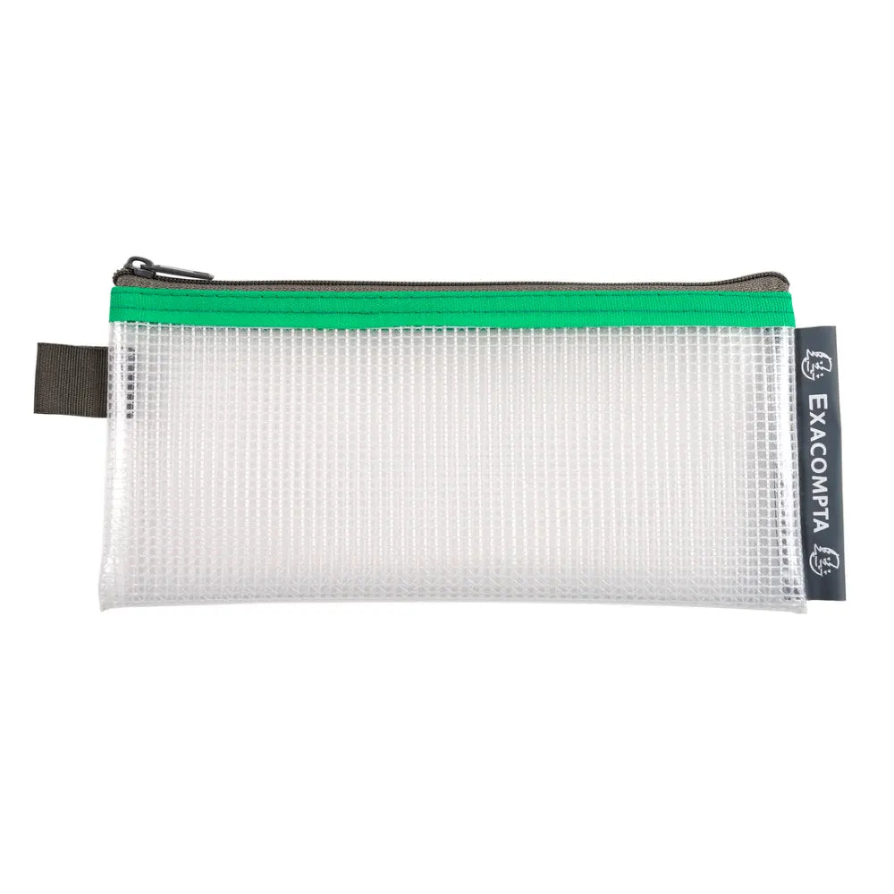 Polybeutel / transparent mit Mesh / verschiedene Farben / 8 x 18 cm