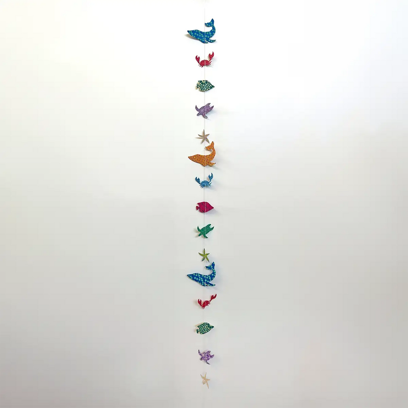 Tudi-Billo-Girlande-Motiv-Meerestiere-Laenge120cm-bunt-ganze-Girlande