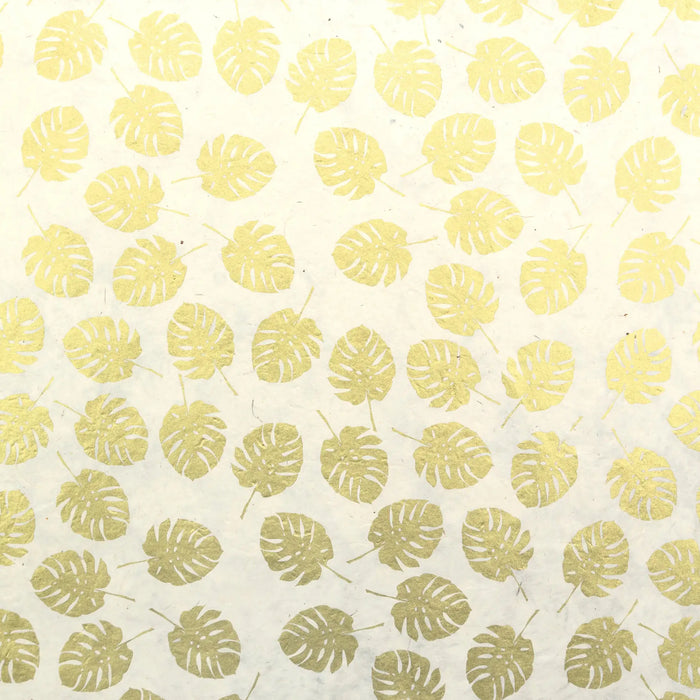 Tudibillo-Lokta-Papier-Bogen--Monstera-Gold-Produktansicht-bogen-Details