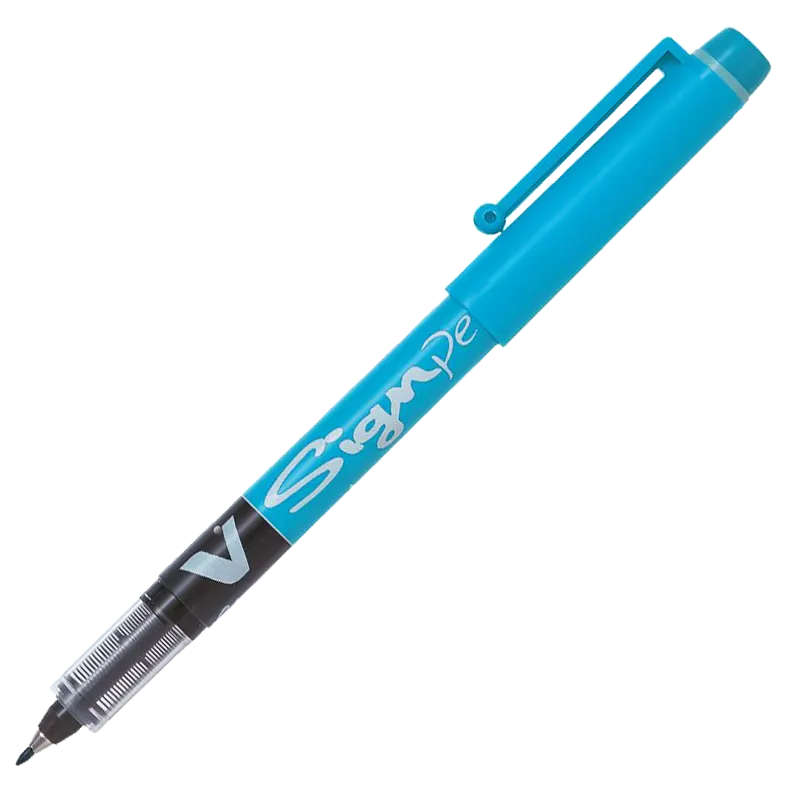 V_Sign Pen / Faserschreiber / 0,6mm / turquoise
