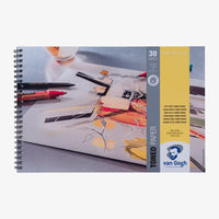 Van-Gogh-Toned-grau-drawing-120grm-30-Blatt-FSC-MIX_Block-Spiralgebunden-cover-Front