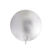 Kerzenhalter-Wall-light-round-Silver-bungalow-weißer--Hintergrund