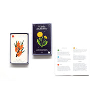 Wilde-Alchemie-KArtenspiel-Laurence-King-verlag-Produktansicht-Box-cover-offen-+inhalt+Anleitung-2