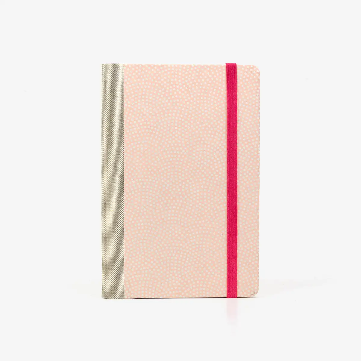 Wochenplaner-A6-design-Chiyogami-Papier-Same-Komon-helles-Pink-von-vorn