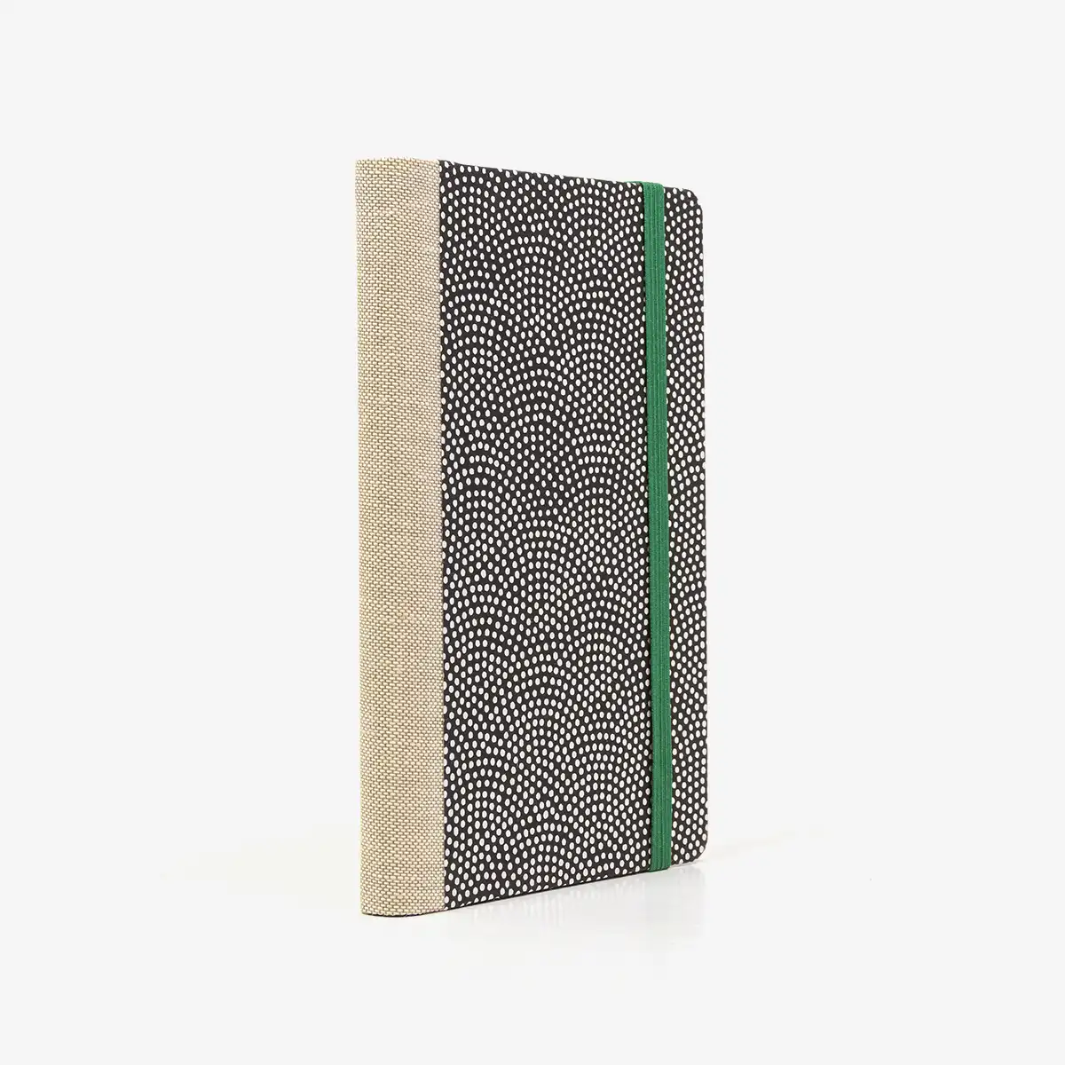 Wochenplaner-A6-design-Chiyogami-Papier-Ssame-Komon-schwarz-seitlich-von-hinten