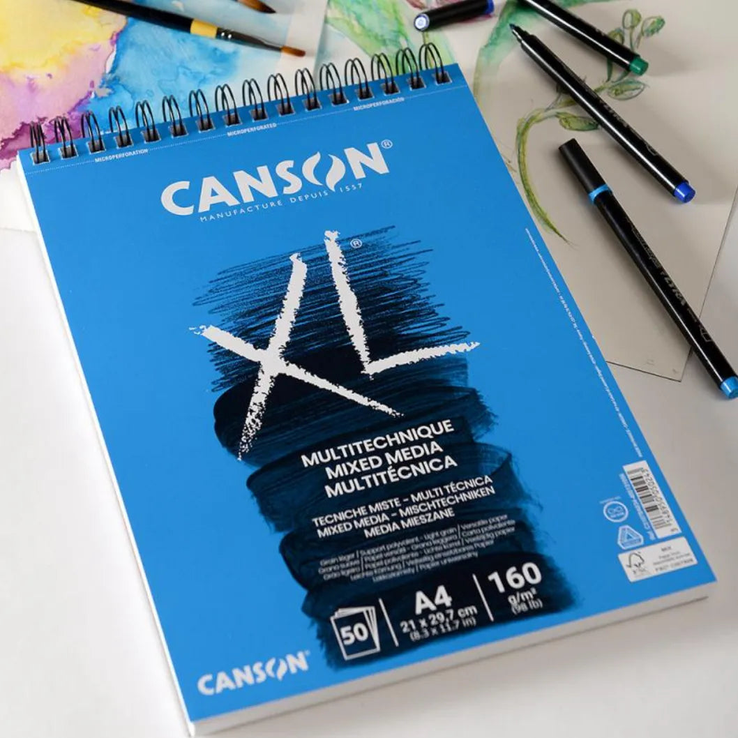 Canson | XL® Mixed Media | Spirallblock | 160grm² | A4 | 50 Blatt