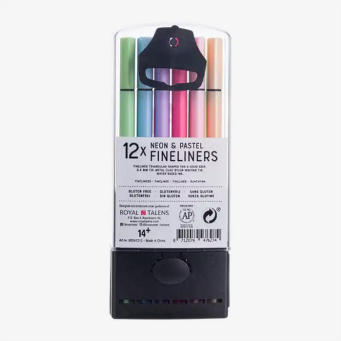 bruynzeel-fineliner-set-im-etui-12-stueck-neon-pastell-Verpackung-stifte-hinten