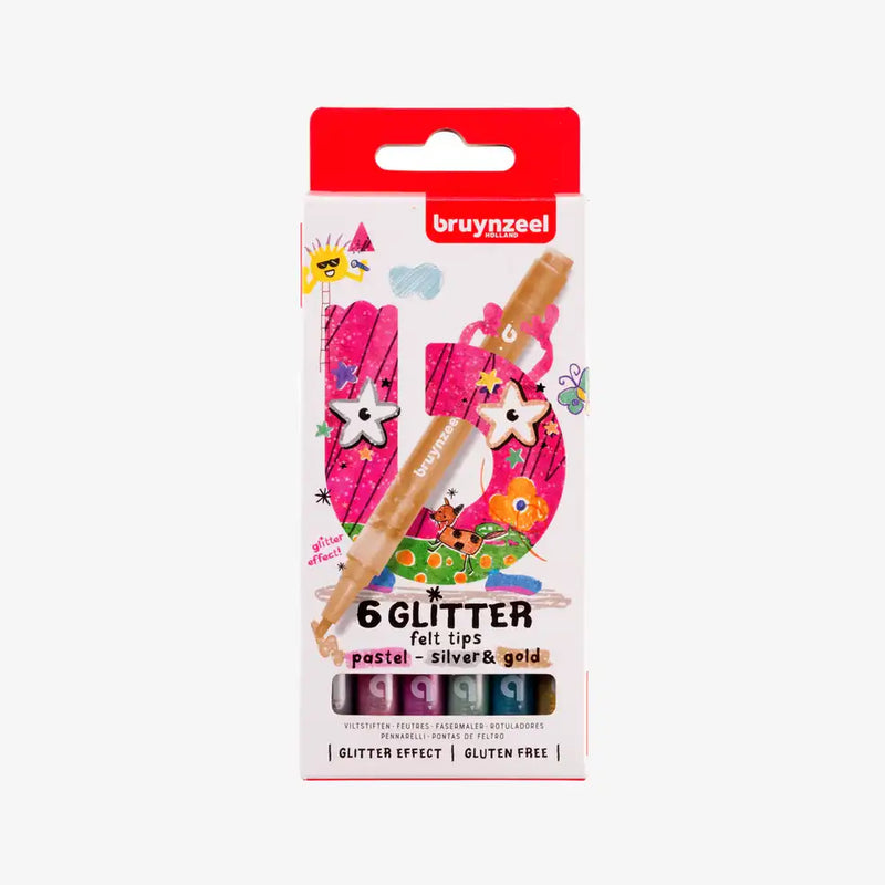 bruynzeel-glitterfilzstifte-6er-set-pastell-verpackung-vorn