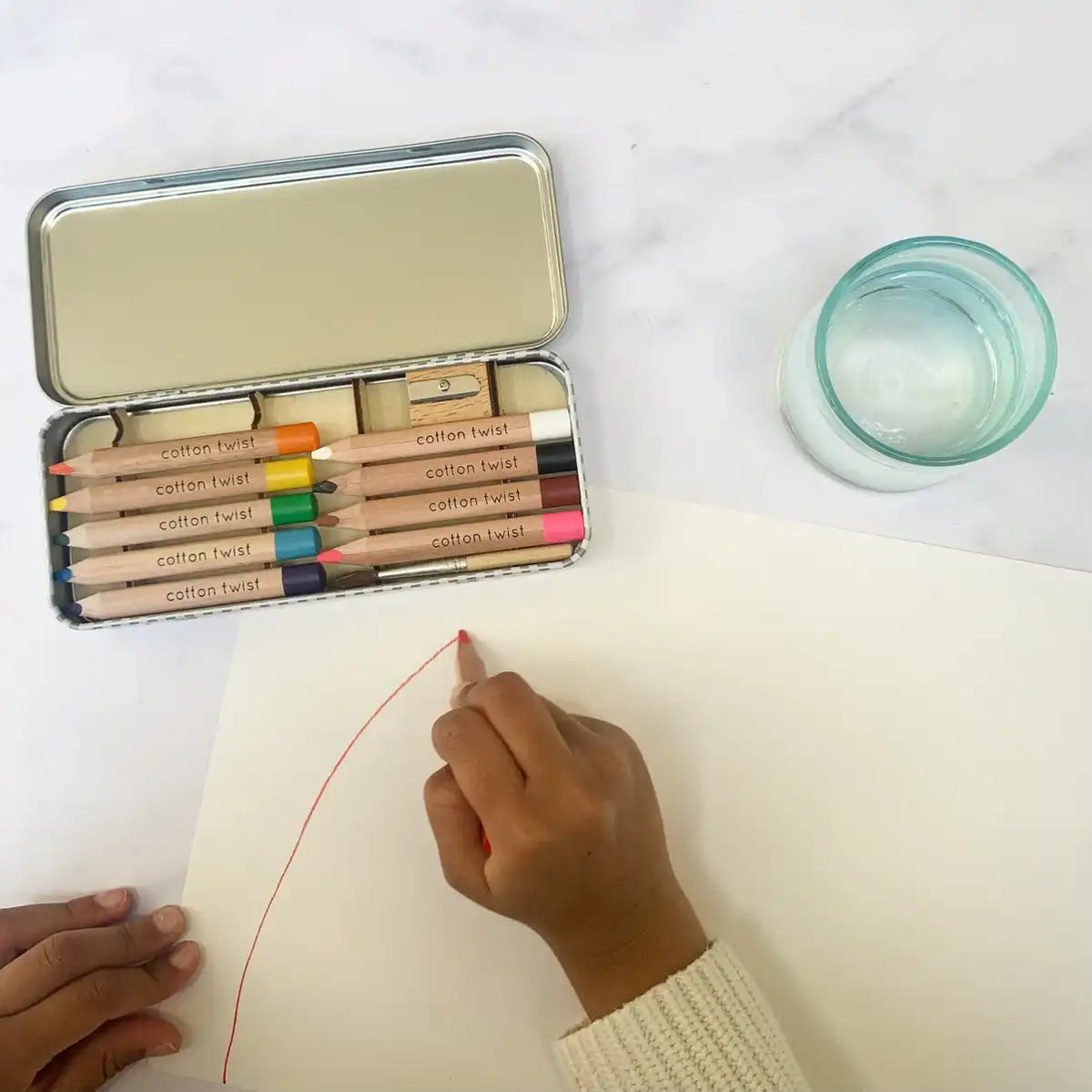 Jumbo Aquarell Buntstifte / Cotton Twist / Geschenkverpackung / 10 Stifte