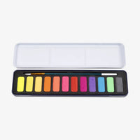 creativ-Company-Aquarell-Set-hochpigmentiert-Metallbox-mit-Pinsel-_-Mischpalette-12Farben-Geoeffnet-Produktansicht-2