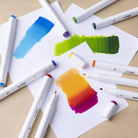 creativ-Company-Twin-Marker-Alkoholmarker-Standartfarben-Doppelspitze-12er-Set-StifteProduktansicht-im-Beispiel