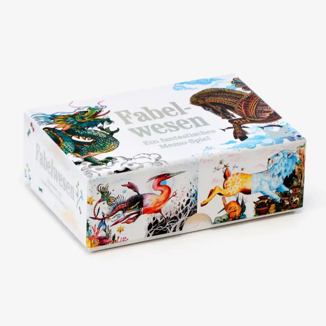 laurence-king-verlag-memo-spiel-fabelwesen-memo-spiel-mit-25-fantastischen-wesen-Verpackung-seitlich-vorn