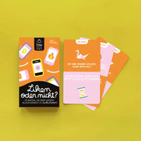 Liken-oder-nicht?-Spielkarten-Box Schachtel-Cover-vorn-mit-Fragekarten