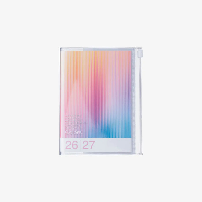 marks-wochenplaner-wochenkalender-2027-a6-gradient-Magenta-Buchcover-von-vorn
