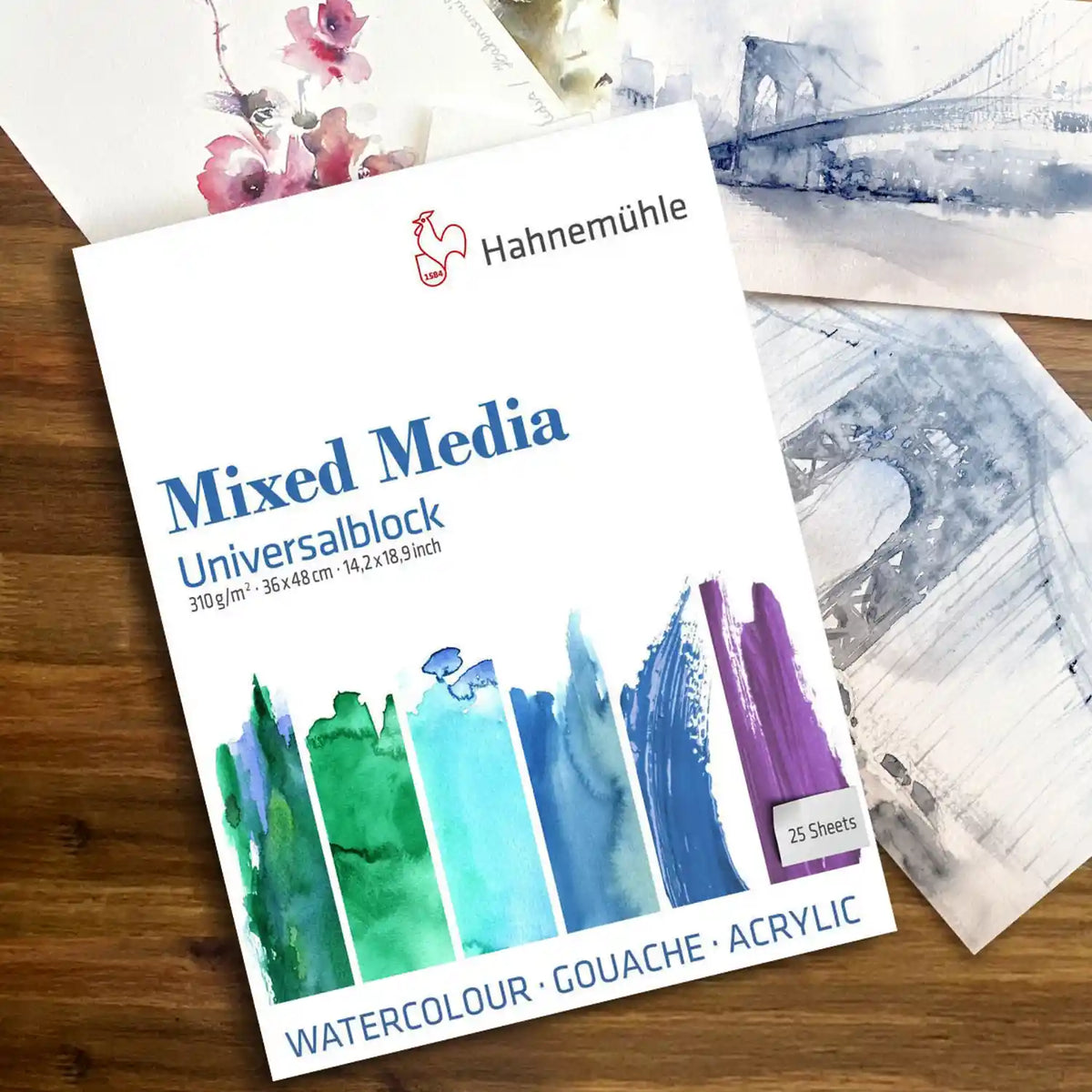 Mixed-Media-Universal-block-310grm-Hahnemühle-25blatt-Cover-Front-Produktansicht-1