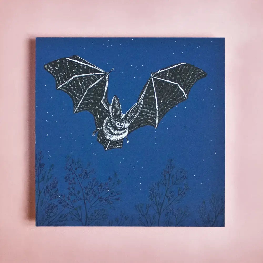 Postkarte | Katja Rub | Format: Quadratisch | Motiv: Fledermaus