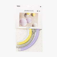 Rico Design / YEY! Let's Party / Lampions / Pastell / 3 Stück