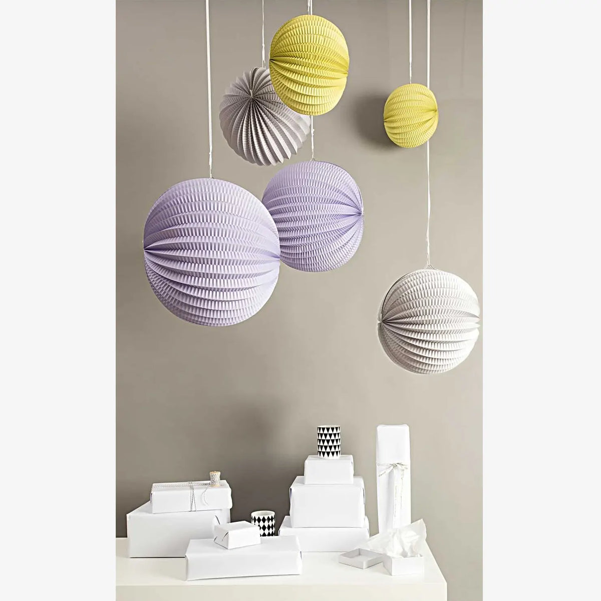 Rico Design / YEY! Let's Party / Lampions / Pastell / 3 Stück