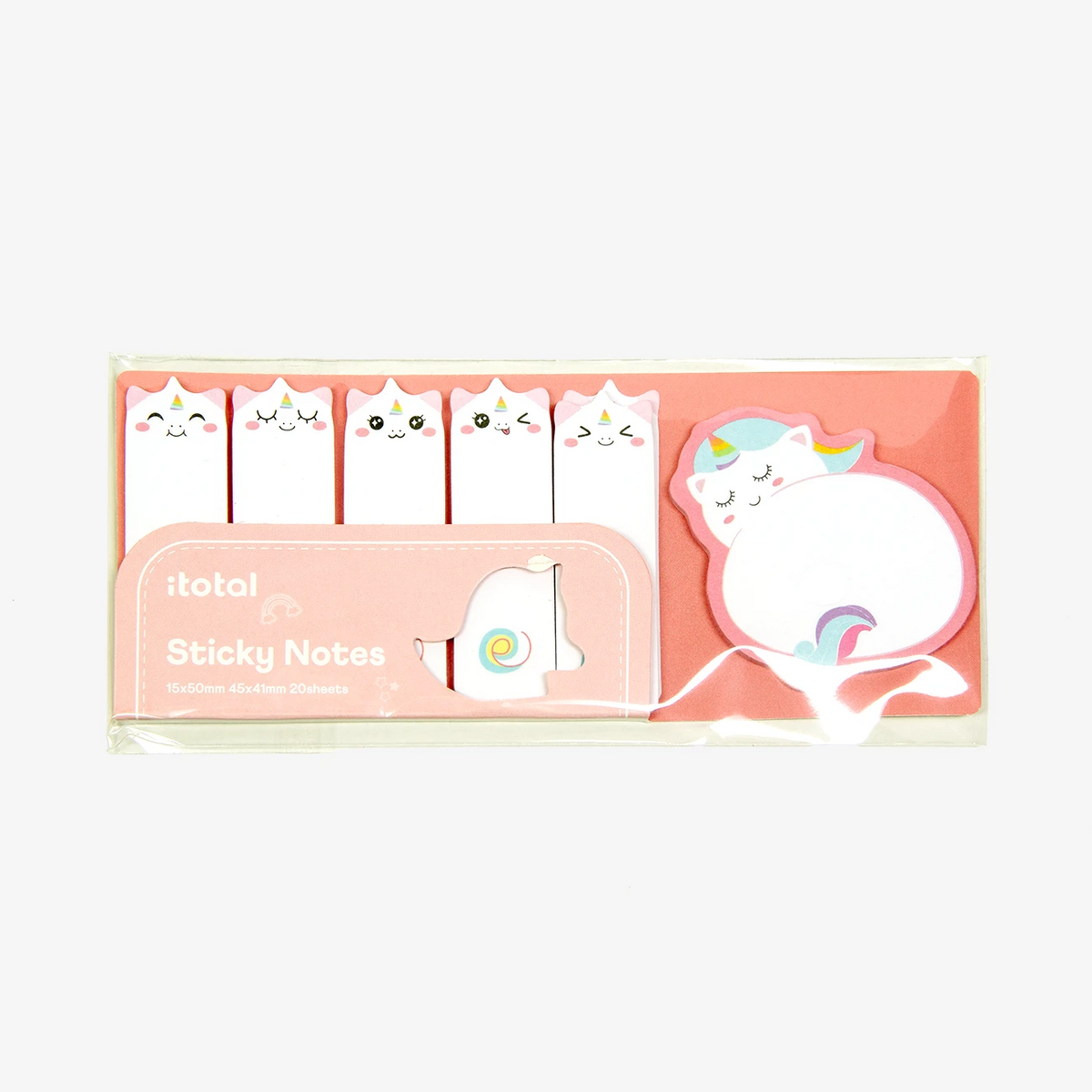 sticky-notes-Einhorn-weiss-6-bloecke-jeweils-20-blatt.Produktansicht-mit-verpackung