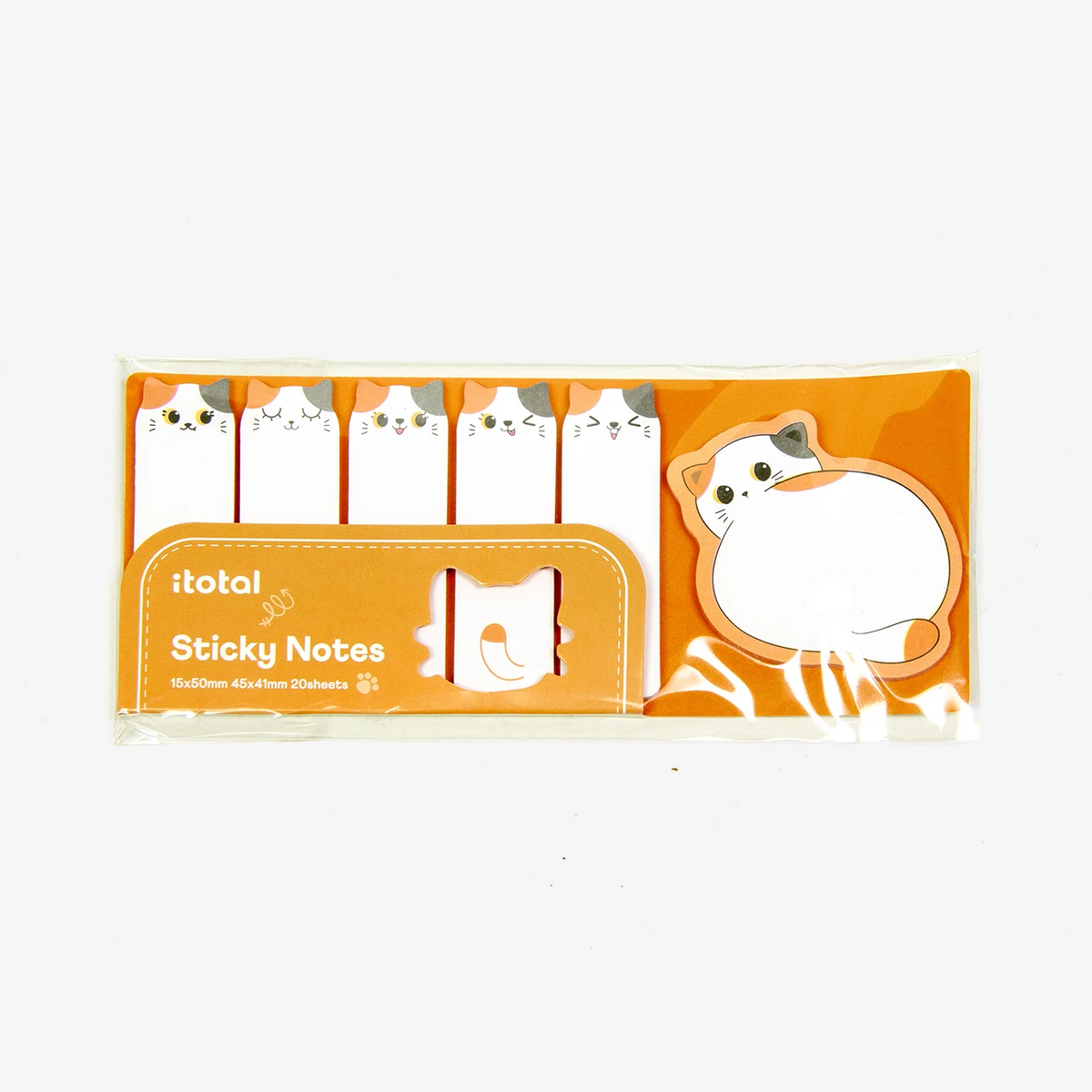 sticky-notes-katze-orange-weiss-6-bloecke-jeweils-20-blatt.Produktansicht-mit-verpackung