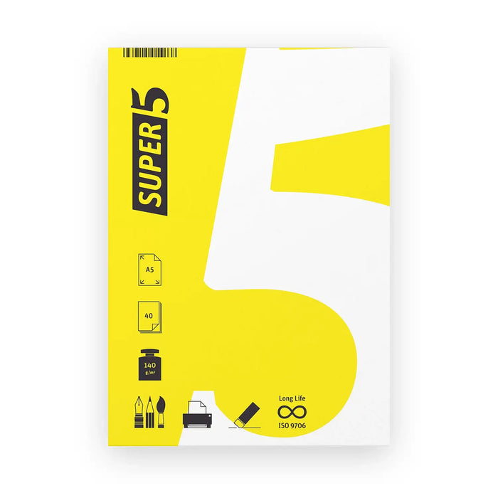 SUPER5 BLOCK / 140g  / 40Blatt /  Mal-und Zeichenblock