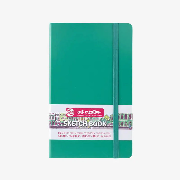 talens-art-creation-sketch-book-forest-green-blanko-h21xb13cm-140g-80blatt-cover-vorn