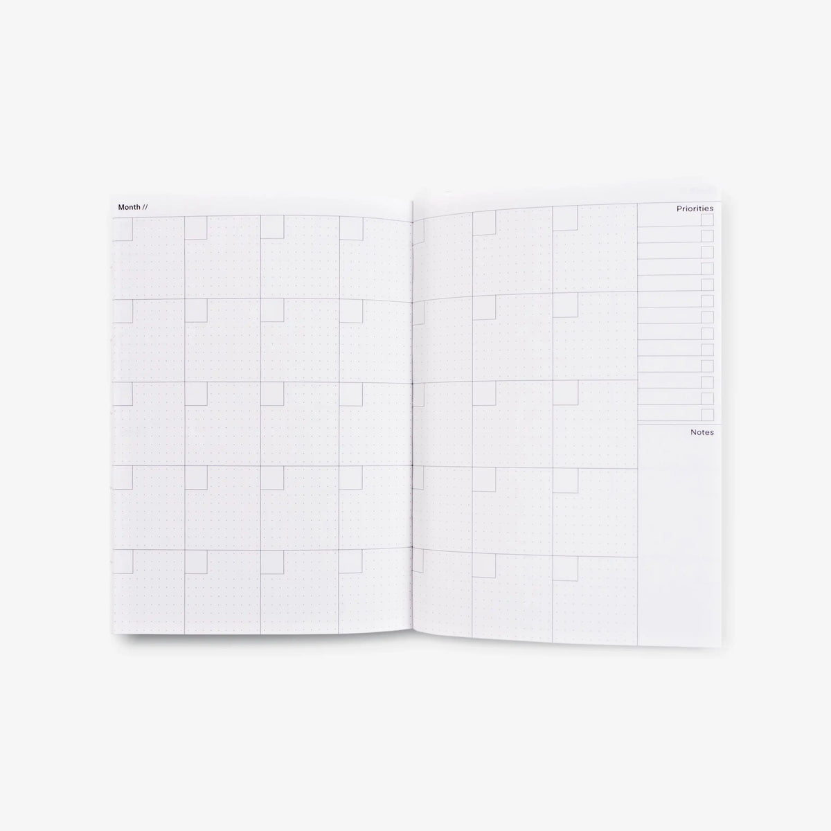 the-completist-wochenplaner-pocket--undated-weekly-planner-a6-monatsansicht