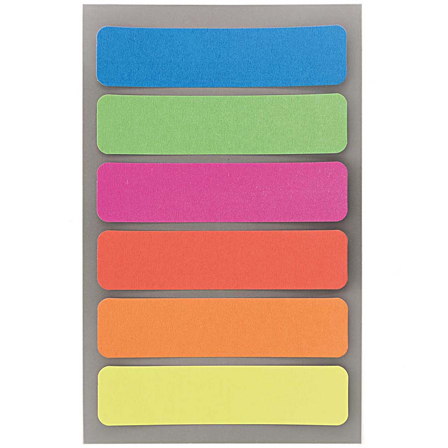 Paper Poetry Office Sticker Etiketten neonmix 85x20mm 4 Bogen