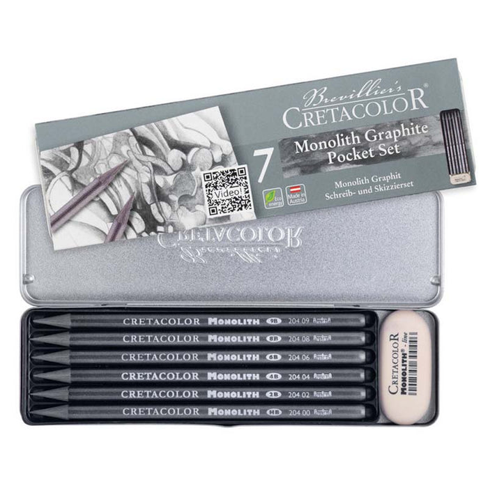 Cretacolor/ Monolith Graphite Pocket Set / 7er Set