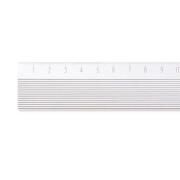 Midori / Aluminiumlineal / 15cm / non slip / Aluminium farbend / magnetisch