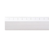 Midori / Aluminiumlineal / 15cm / non slip / Aluminium farbend / magnetisch
