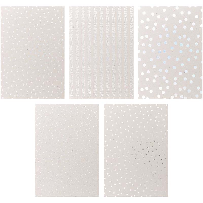 Paper-Poetry-Graukarton-Block-Hot-Foil-20-Blatt-250grm-Format-A4-Block-Muster-1