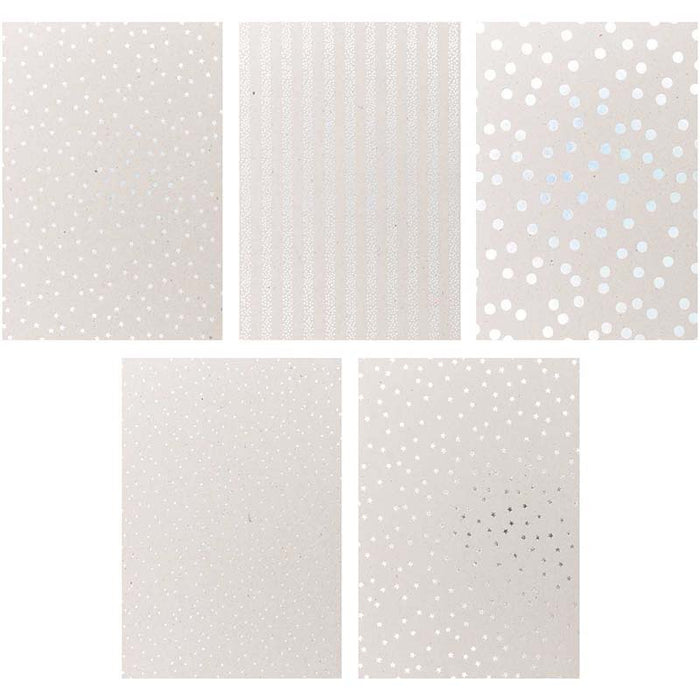 Paper-Poetry-Graukarton-Block-Hot-Foil-20-Blatt-250grm-Format-A4-Block-Muster-1
