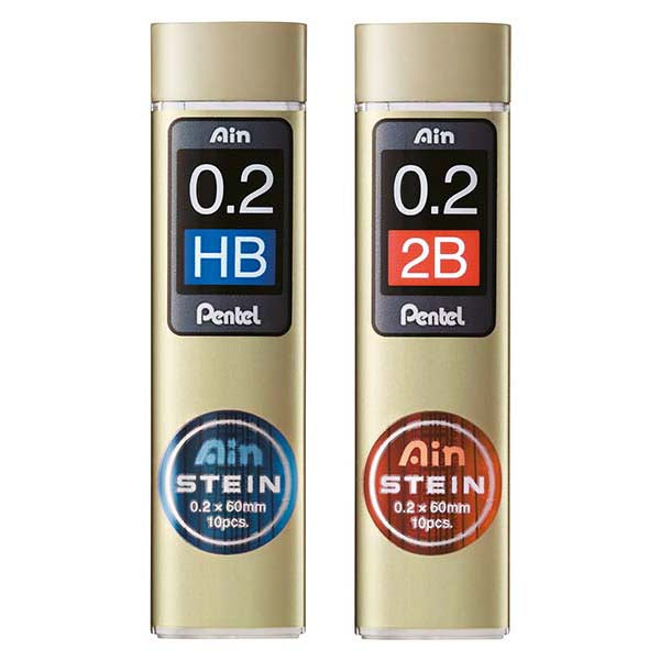 Pentel /  Ainstein Feinmine 0,2mm / 2B / HB / B