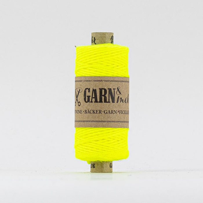 Bäcker Garn / Neongelb / einfarbig