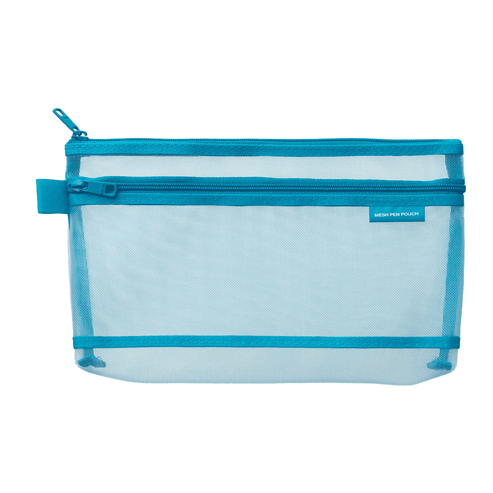 Midori | Stiftetasche | Mesh Pen Pouch | Blue | large