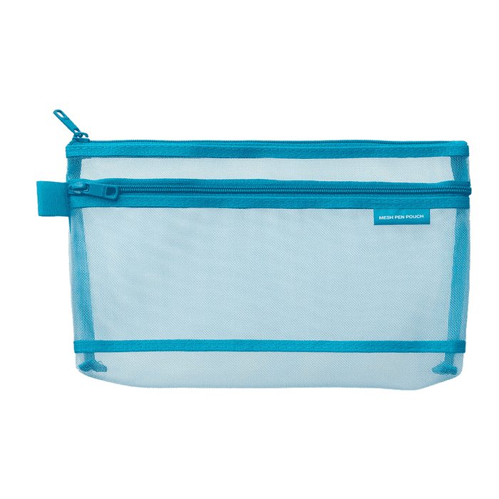 Midori | Stiftetasche | Mesh Pen Pouch | Blue | large