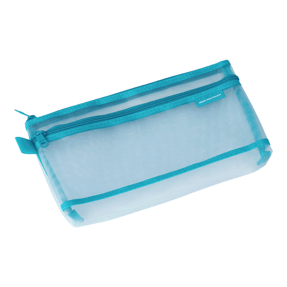 Midori | Stiftetasche | Mesh Pen Pouch | Blue | large