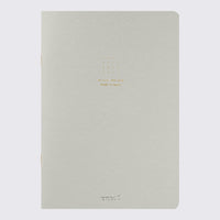 Notizheft-von-Midori-Dotted-Grau-Cover-vorn-Produktansicht