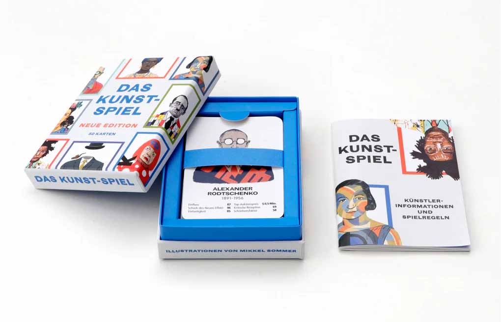 Laurence_King-kartenspiel-das-kunstspiel-verpackung-box-cover-vorn-geöffnet-anleitung-spielkarten