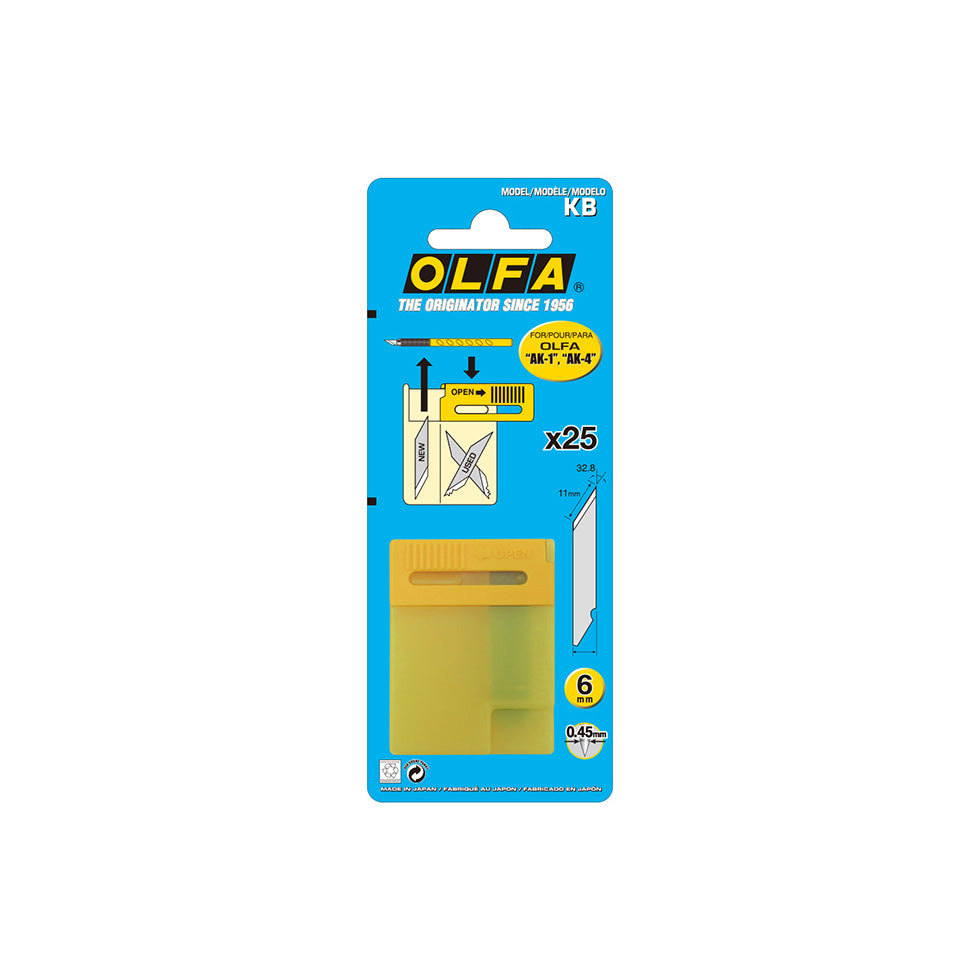 Olfa / Ersatzklingen 25stk / für  Skalpell AK-1