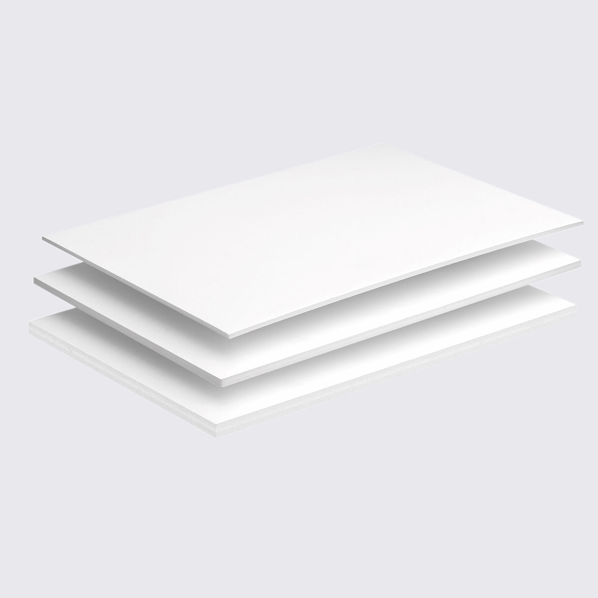 Foamboard / weiß / schwarz