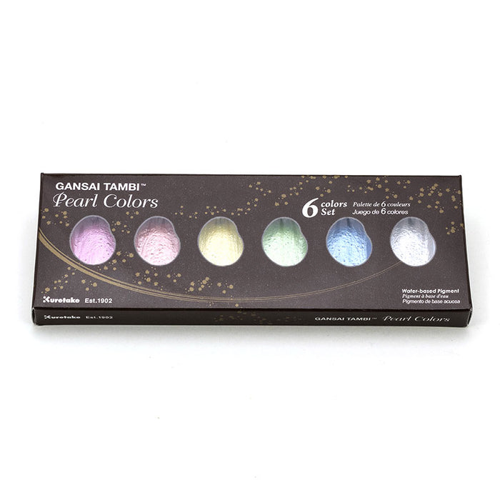 Gansai Tambi / Aquarellfarben / Pearl Colors / Aquarellset mit 6 Farben