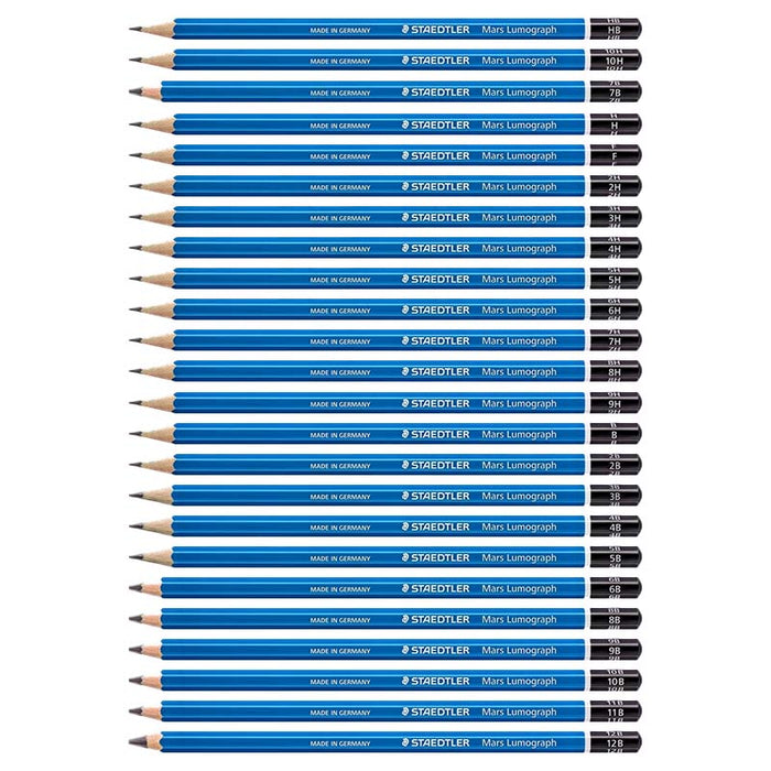 Staedtler / Mars Lumograph / Bleistifte / unterschiedliche Härtegraden