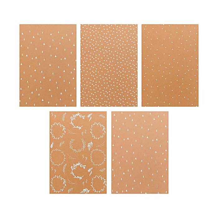 aper-Poetry-Kraftpapier-Block-X-Mas-270gm_-20-Blatt-Hot-Foil_Block-Muster-1