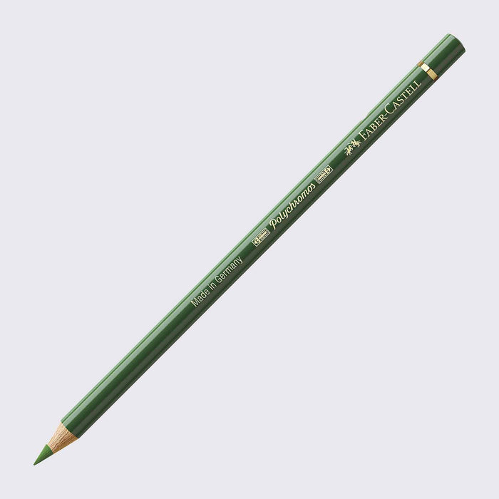Polychromos Farbstift / A167 permanentgrün oliv / Faber Castell